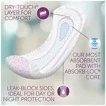 Poise Incontinence Overnight Pads